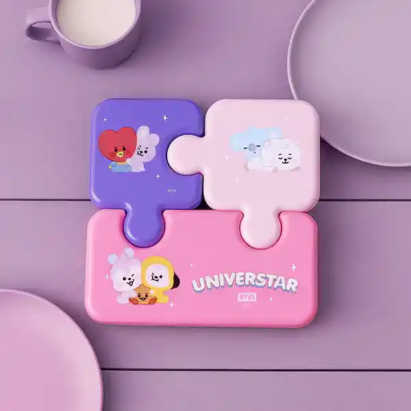Contenedor Alimentos Con Forma de Ficha Babys Serie Bt21 Miniso