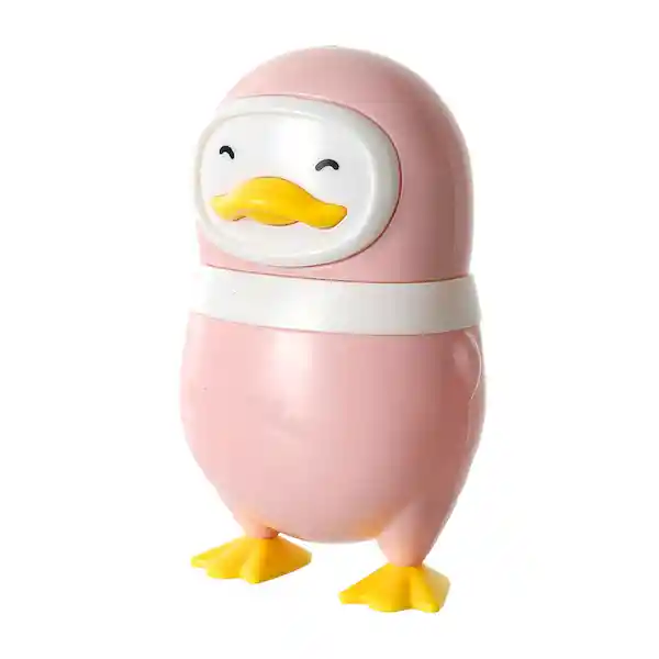 Miniso Tajalápiz con Goma en Forma de Pingüino Color Rosa