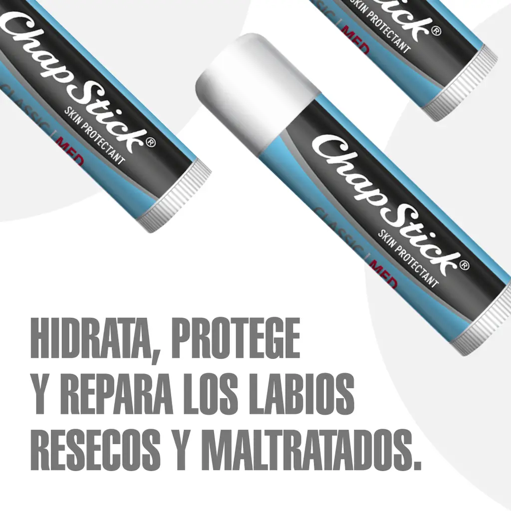 Chapstick Hidrata Protege y Reapara Labios Medicado
