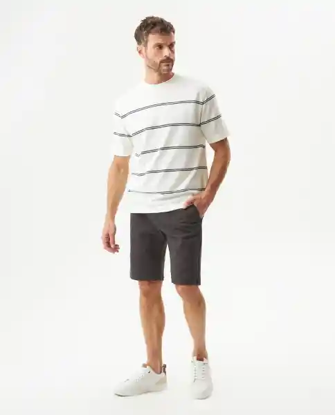 Camiseta Manga Corta Crudo Porcelana Claro Talla XL Chevignon