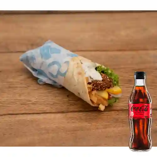 Combo Gyro Vegetariano (falafel) + Cocacola S/az 300ml