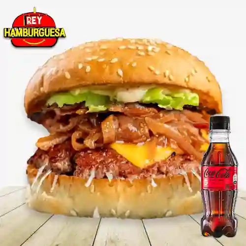 Hamburguesa grille + cocacola 400ml
