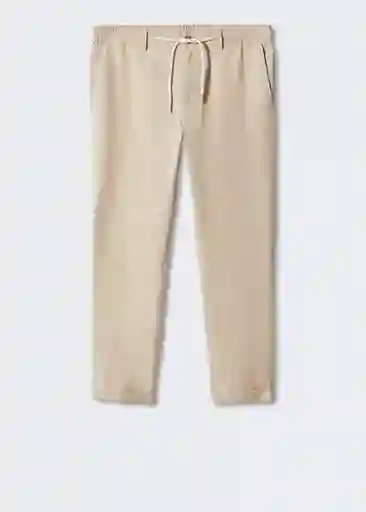 Pantalón Darren Beige Talla 42 Hombre Mango