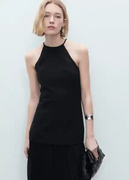 Vestido Tina Negro Talla S Mujer Mango