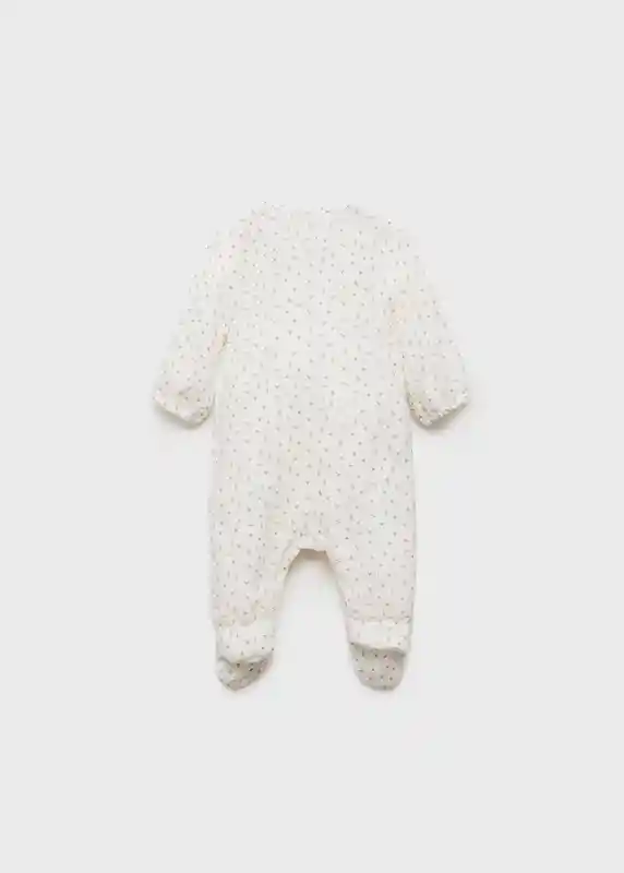 Pelele Cruzado Off White Talla 61 Niños Mango