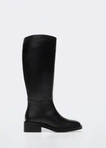 Bota Rider Negro Talla 40 Mujer Mango