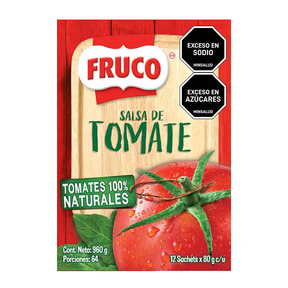 Salsa de Tomate Fruco sachet 80G x 12unidades