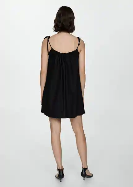 Vestido Alandi Negro Talla S Mujer Mango