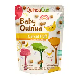 Quinoaclub Cereal Baby Puff Con banano