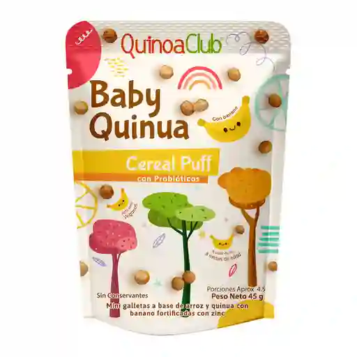 Quinoaclub Cereal Baby Puff Con banano