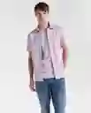 Camisa Hombre Rosado Talla M 819G000_ROS152706 Americanino