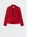 Americana Cofi Rojo Talla 42 Mujer Mango