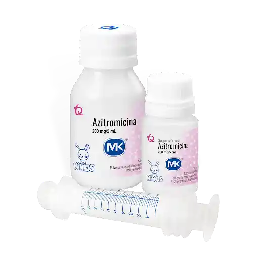 MK Azitromicina Niños Sabor Vainilla (200 mg/5 mL)