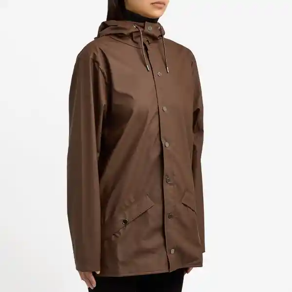 Rains Chaqueta Impermeable Unisex Corta Café M