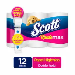 Scott Papel Higiénico Rindemax Doble Hoja