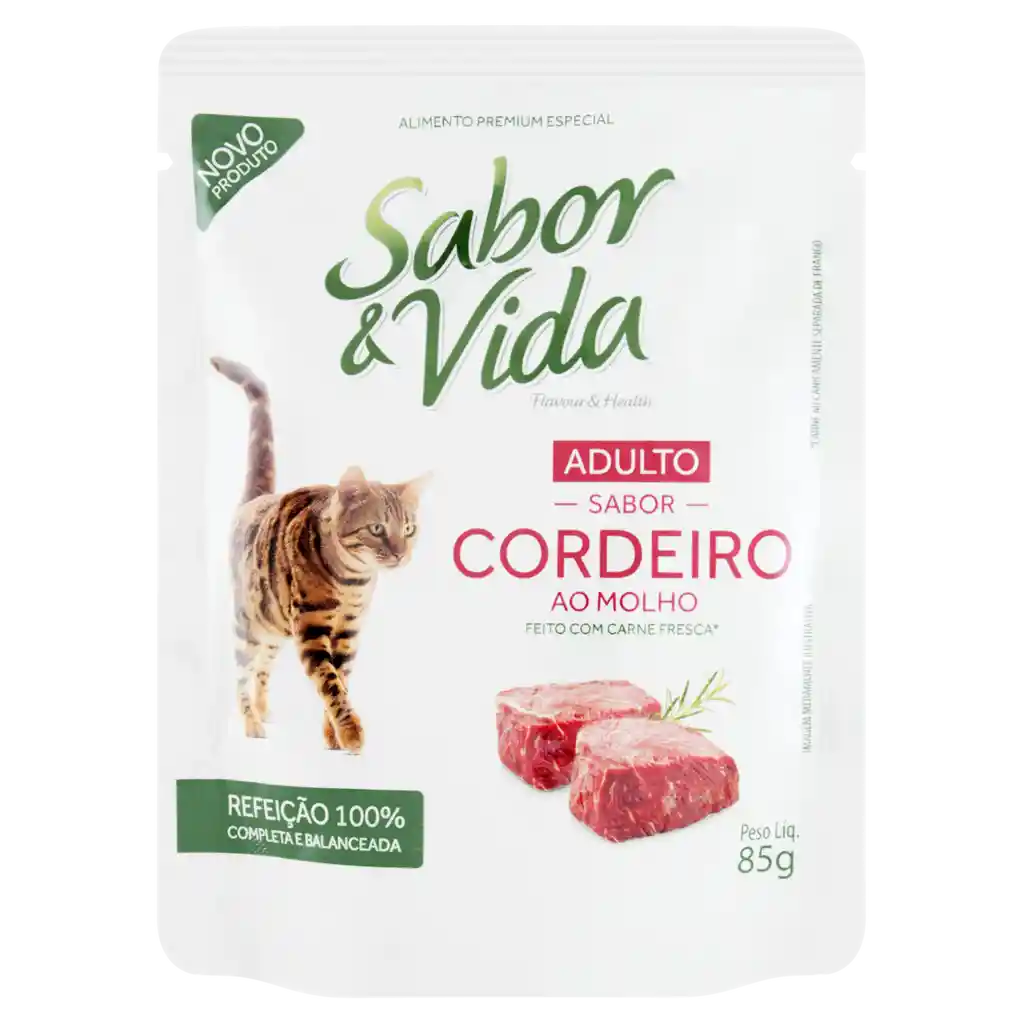 Sabor Y Vida Alimento para Gato Sabor Cordero