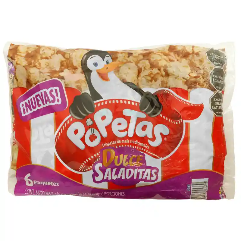 Popetas Palomita de Maíz Dulce Saladitas