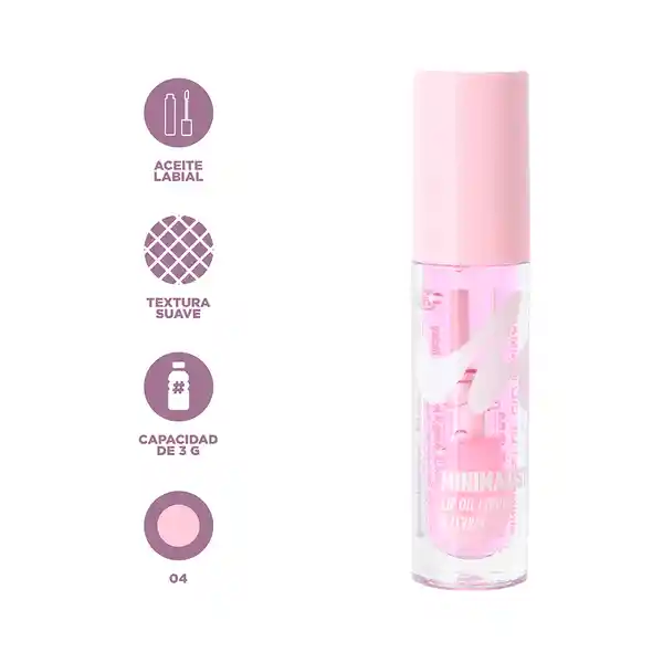 Aceite Labial Raspberry Pink Serie Minimalist 04 Miniso