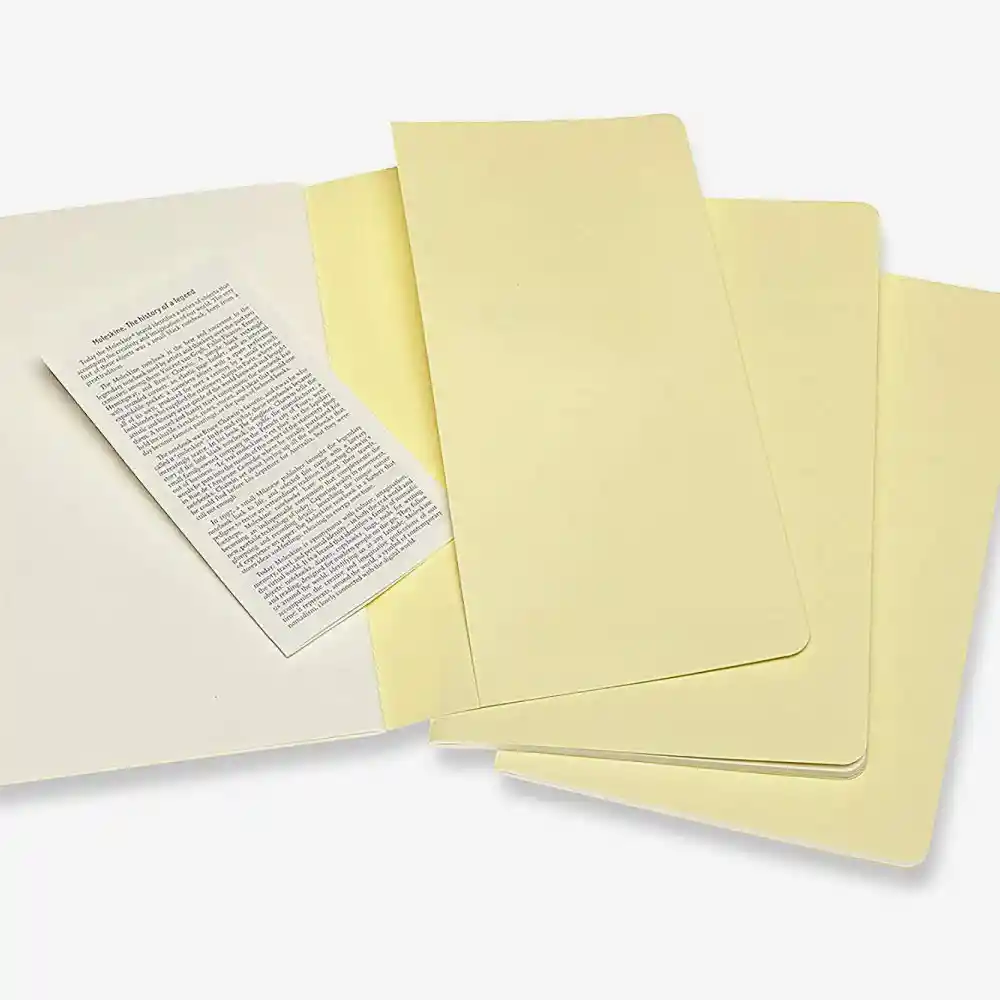 Inkanta Libreta Cahier Hoja Blanca Amarillo Grande