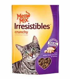 Meow Mix Snacks Irresist Crunchy Pavo Pollo 85gr