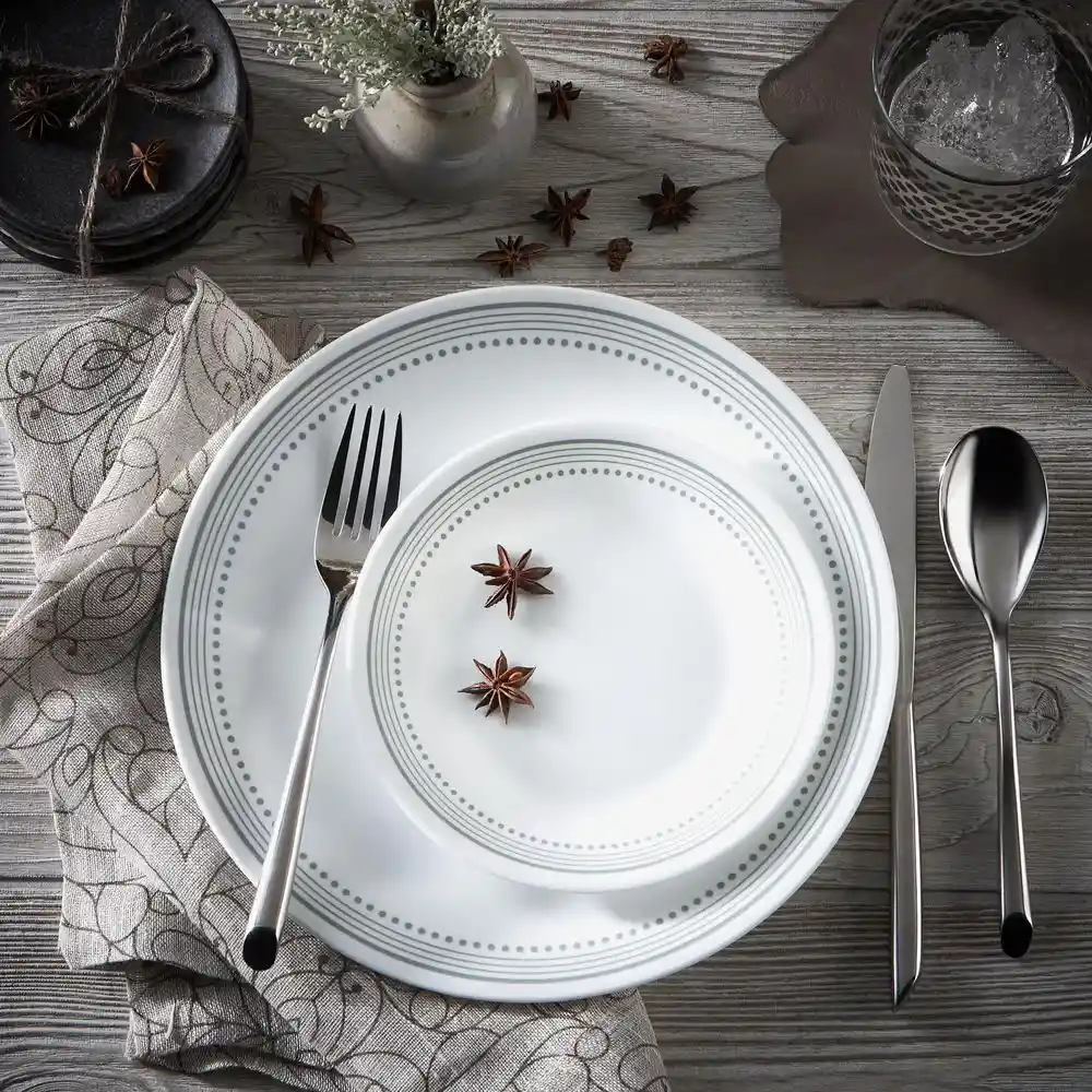 Vajilla 16 Piezas Mystic Gray Corelle 1119398