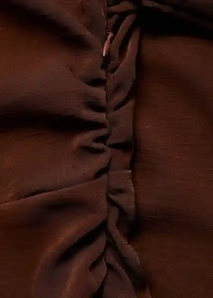 Vestido Aria Marrón Talla XS  Mujer Mango