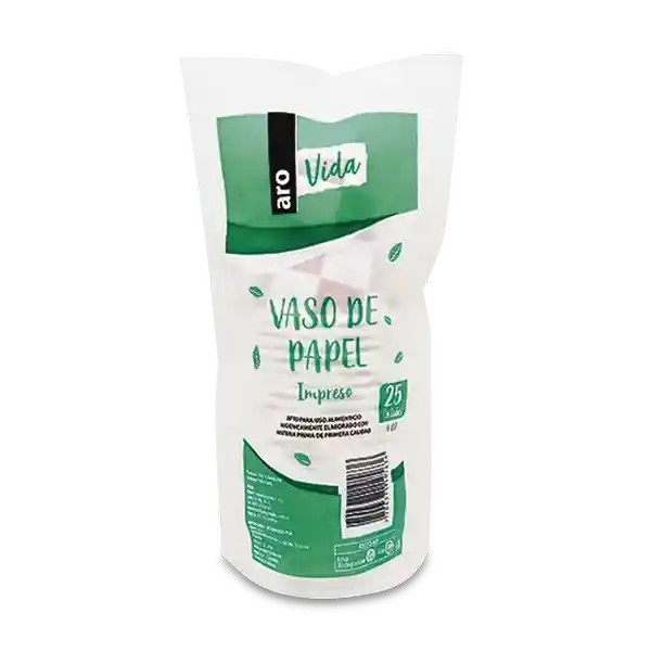 Aro Vaso de Papel Vida Impreso 4 oz