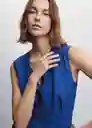 Vestido Dafne Azul Talla S Mujer Mango