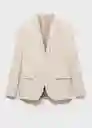 Blazer Americana Paris Beige Talla 48 Hombre Mango