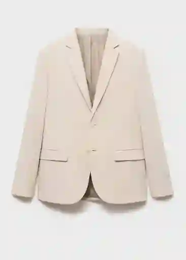 Blazer Americana Paris Beige Talla 48 Hombre Mango