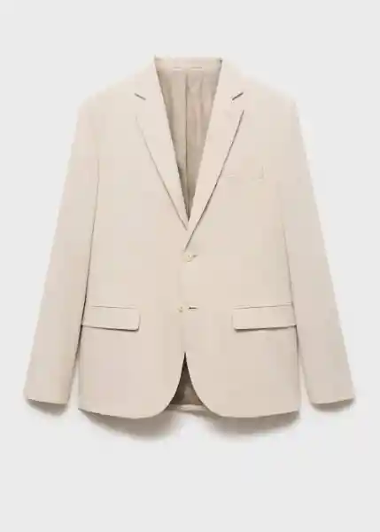 Blazer Americana Paris Beige Talla 48 Hombre Mango