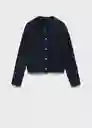 Chaqueta Botijo Navy Talla M Mujer Mango