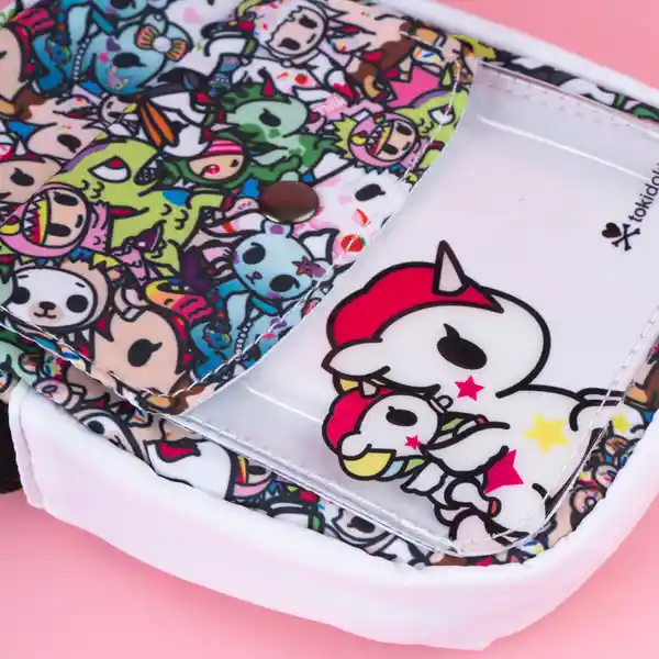 Bolso Crossbody Multiprint Serie Tokidoki Negro Miniso