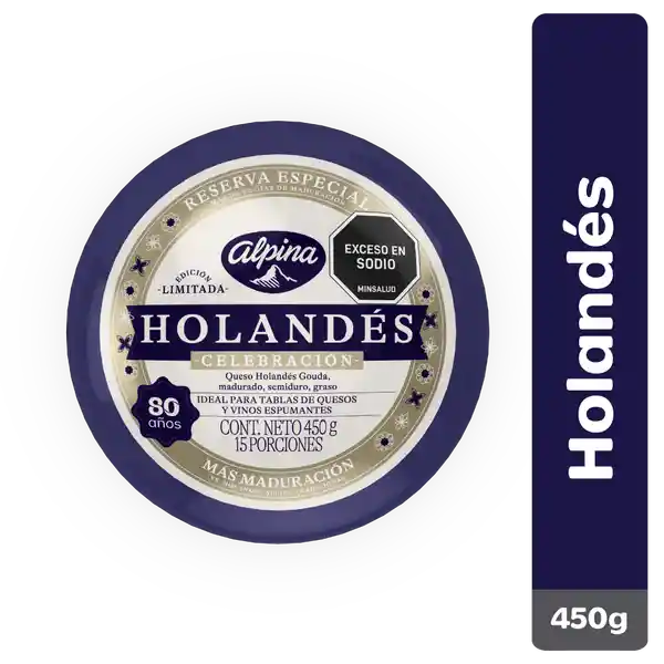 Queso Holandés Alpina Celebración 450 g