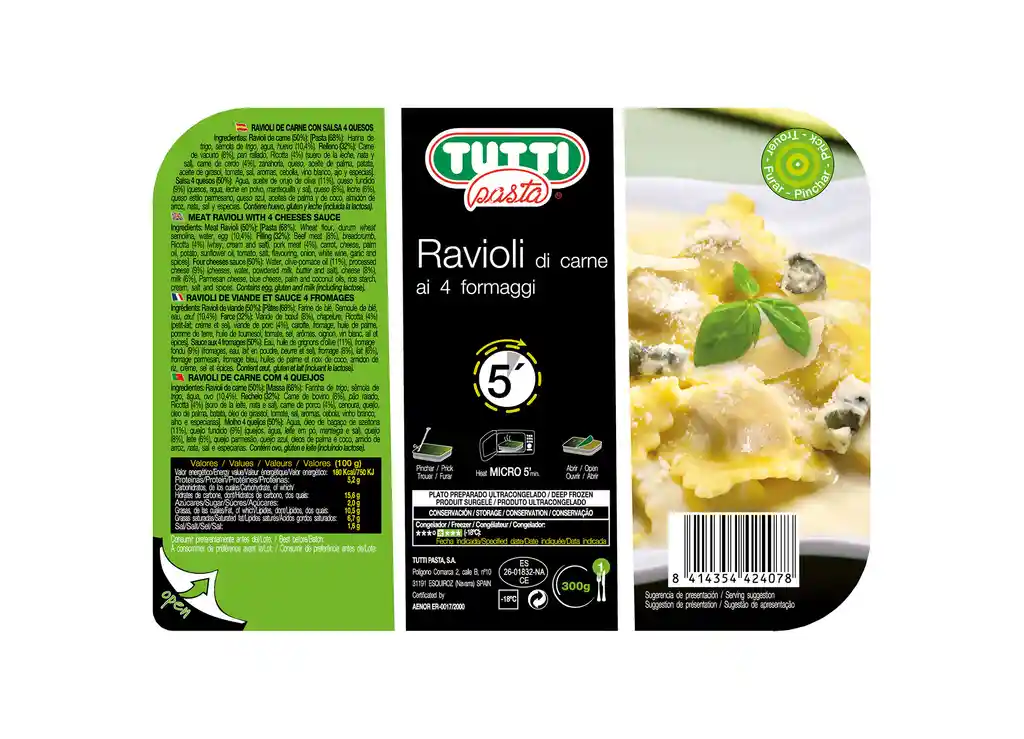 Raviolis Tutti De Carne