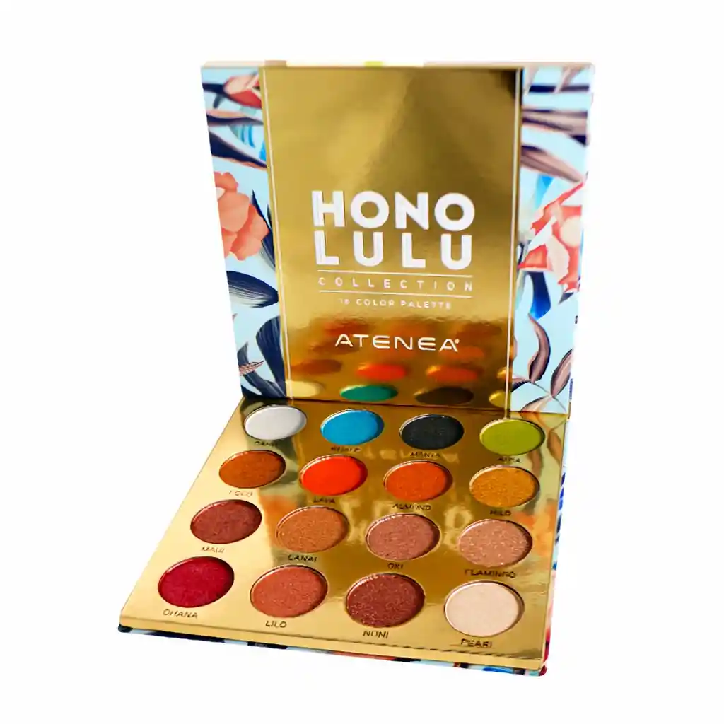 Atenea Paleta de Sombra Honolulu 16 Tonos