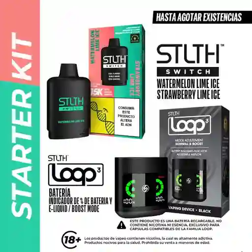 Combo Stlth Switch 15K Pod Lime Ice + Stlth Loop 3 Device Black