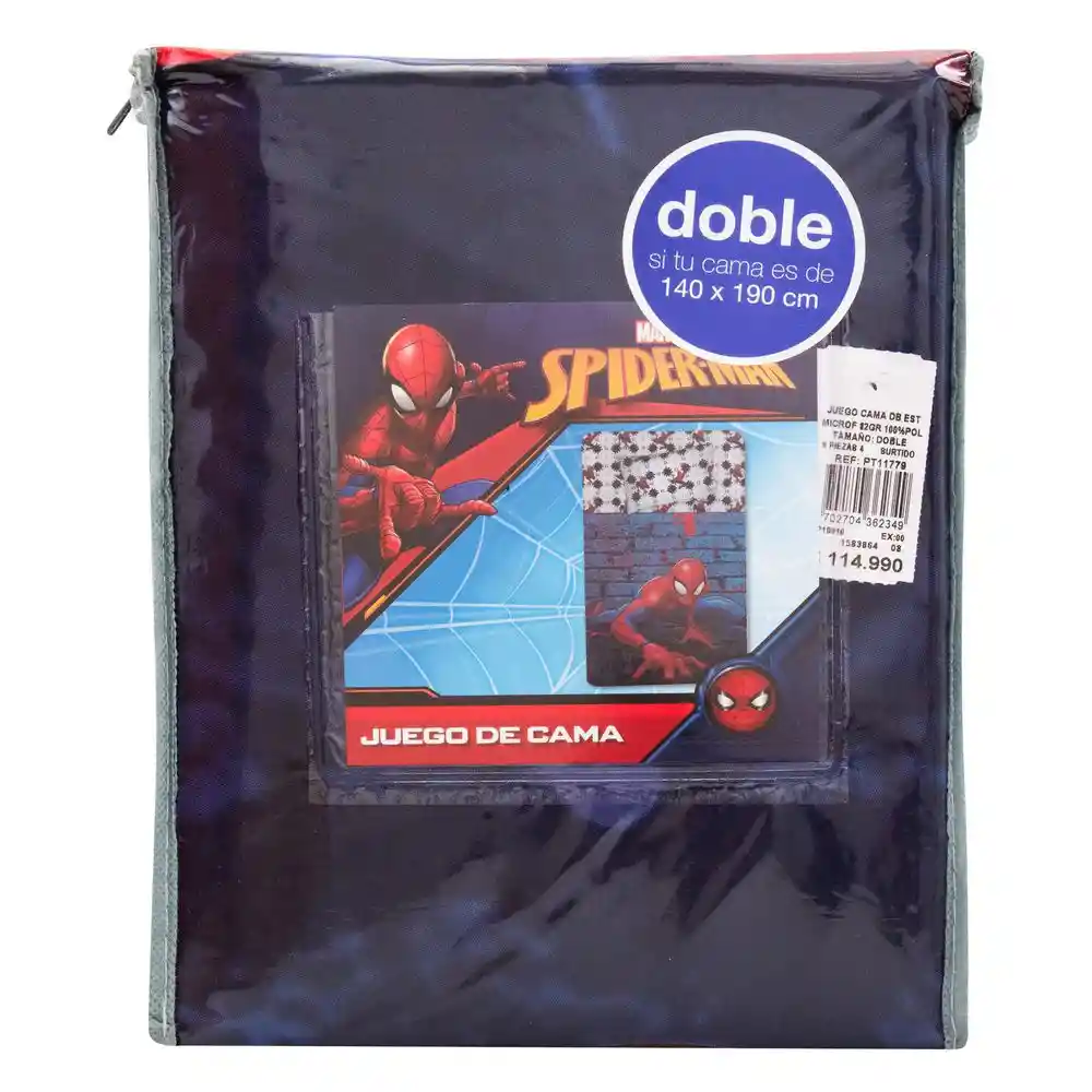 Juego Cama Db Est Microf Spiderman Pt11779