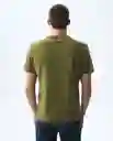 Camiseta Hombre Verde Talla XXL 841G002_VER180527 Americanino