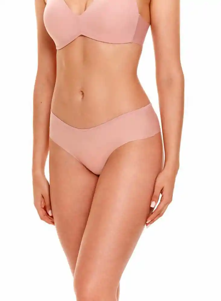 Cachetero Semidescaderado Invisible S - Rosado