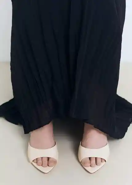 Sandalias Pepyw Blanco Talla 37 Mujer Mango