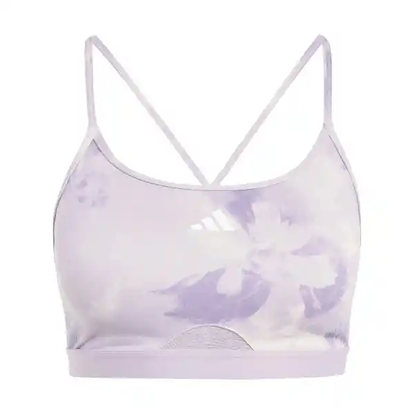 Adidas Top Aer Ls Aop Bra Mujer Morado Talla MAB IQ3378