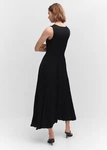 Vestido Caldera-A Negro Talla M Mujer Mango