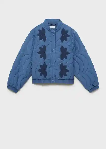 Chaqueta Puzzle Azul Talla S Mujer Mango