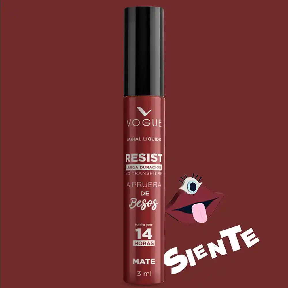 Labial Líquido Vogue Resist Siente 3ml