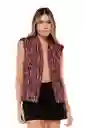 Chaleco Zebra Fucsia Para Mujer Tasha