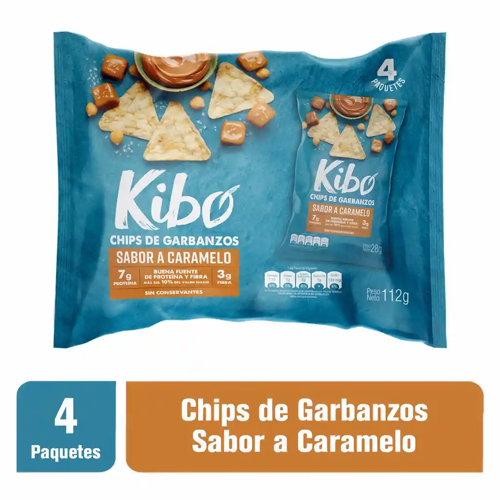 Kibo Chips de Garbanzos Sabor a Caramelo