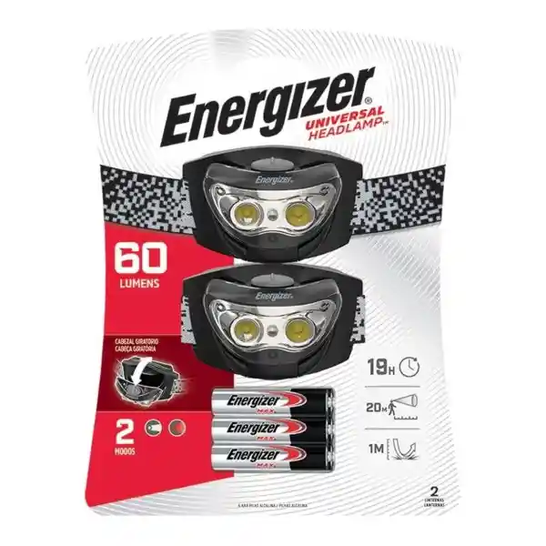 Energizer Linterna Manos Libres Pack 2 Und 60 lúmenes