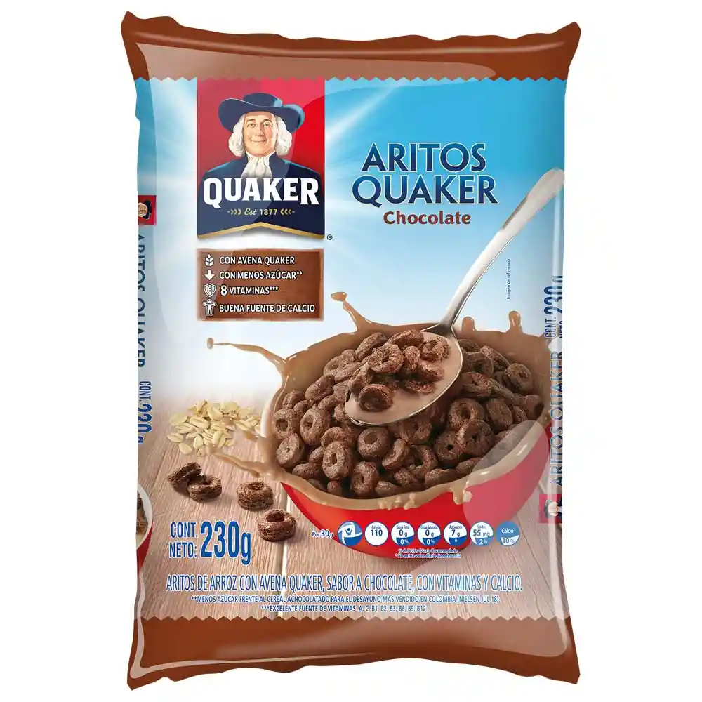 Quaker Cereal en Aritos Sabor Chocolate