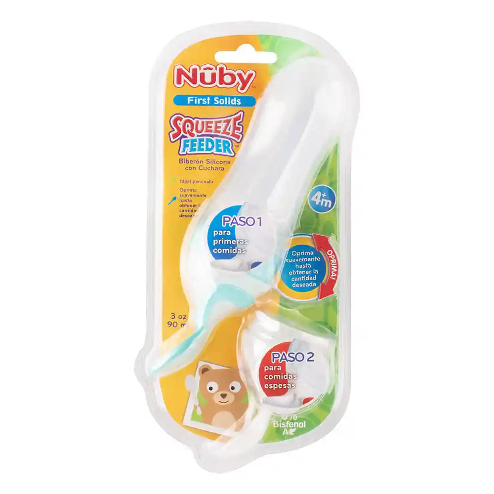 Nuby Bibererón Cuchara Silicona 90 mL